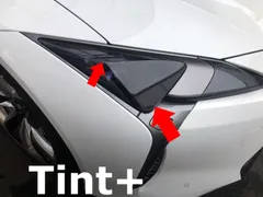 Tint+カット済み レクサスLC500/LC500h URZ100/GWZ100 ヘッドライト スモークフィルム(Type1：フルスモークタイプ)のサムネイル