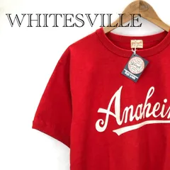 美品 WHITESVILLE ホワイツビル 半袖 Tシャツ WV79153 S/S ショート スリーブ M レッド 刺しゅう タグ付 東洋エンタープライズ メンズのサムネイル