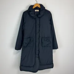 90s vintage 中綿 パファーコート ロングコート 古着 レディース ブラック  Lサイズ ロング丈 カジュアル モード