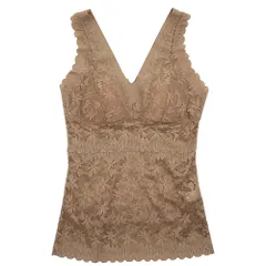 タンクトップ インナー レース  楽盛り カップ付き ノンワイヤー 透ける 花柄 シームレス 大きいサイズ ストレッチ オールシーズン 肌着 黒  白 L-3L rr-003