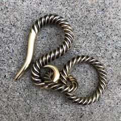 brass key hook vintage “shoebill stork” 2 キーフック キーリング キーホルダー