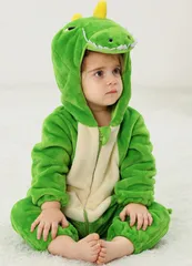 ハロウィンベビー 着ぐるみ ロンパース 新生児 子供用 カバーオール 冬用 防寒 モコモコ フード付き 可愛い 恐竜 アニマル コスチューム 男の子 女の子 70-120cm