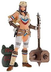 [중고] 이치 반 쿠지 몬스터 헌터 10th 애니버서리 C상 헌터 피규어 본 장비 × 귀철 약 18cm