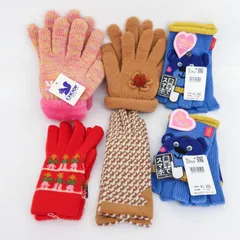 シュープ他 手袋 6点セット 未使用 5本指 グローブ まとめて 大量 レディース