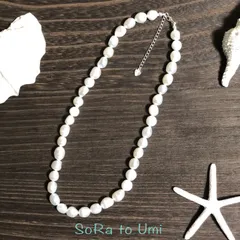 淡水パール ネックレス バロック 淡水真珠 大粒