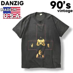 【L】©️90’s DANZIG ダンジグ_バンT USA製_黒美品 90's DANZIG ダンジグバンT アメリカ製デッドストック