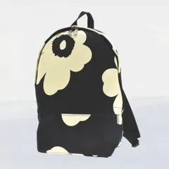 新品 マリメッコ リュックサック ピエニ ウニッコ 黒×黄色 フリマ