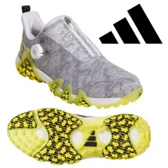 アディダス ゴルフシューズ コードカオス ボア LVL63 フットウェアホワイト/コアブラック/ビームイエロー GX0199 adidas Golf