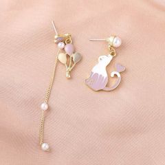 【ピアス】送料無料 レディース 猫柄 アクセサリー 合金 可愛い キャット ネコ ねこ 猫グッズ 千葉 猫雑貨 cat good