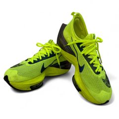 NIKE AIR ZOOM ALPHAFLY NEXT EKIDEN 27.5cm DC5238-702 ランニング シューズ 靴 イエロー グレー ナイキ 中古 C10021241