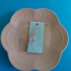 花ビーズフックピアス