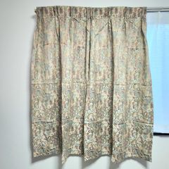 スミノエ ペイズリー柄カーテン 2枚 50×130cm