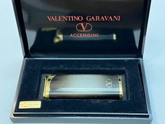 【未使用】 VALENTINO GARAVANI ヴァレンティノガラバーニ ガスライター メタリックグレー