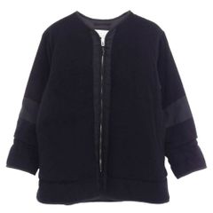 PLEATS PLEASE プリーツプリーズ イッセイミヤケ PP63-J0186 プリーツ加工 ボトルネック カーディガン ジャケット ネイビー系 3【中古】 PLEATS PLEASE プリーツプリーズ イッセイミヤケ PP63-J0186