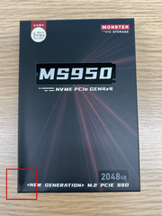 8.新品未開封パッケージ訳ありMonster Storage 2TB NVMe SSD PCIe Gen 4×4 最大読込: 7,000MB/s PS5確認済み M.2 Type 2280 内蔵 SSD 3D TLC MS950G75PCIe4HS-02TB