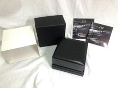 【CHANEL】●シャネル J12 H0685ウォッチケース 腕時計ケース 空箱 説明書付き　純正 　BK ラバーコマ 黒 コマ ピン●