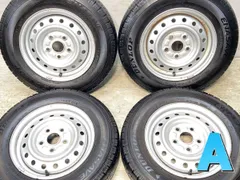 165/80R14 97/95LT 
ダンロップ エナセーブ VAN01 
　 D8X 
14x5.0  114.3-5穴 
中古タイヤ サマータイヤ ホイールセット 4本セット
 s14250217058のサムネイル