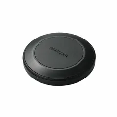 【新品・7営業日以内発送】エレコム ELECOM W-QA26BK ワイヤレス充電器 Qi1．3 認証品 12W／10W／7．5W／5W 卓上 急速充電 置くだけ充電 ブラック WQA26BK【沖縄離島販売不可】のサムネイル