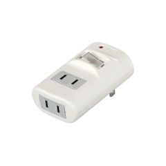 【新着商品】2分配タップ 集中スイッチ/雷サージ防止付き BUFFALO ホワイト バッファロー BSTAPD03WH