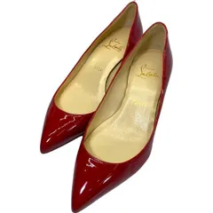 Christian Louboutin クリスチャン ルブタン パンプス シューズ ヒール ポインテッドトゥ エナメル レッド [サイズ 36(約23cm)]