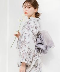dita 浴衣　うたかたの月下美人 着物 紫 dita 浴衣 うたかたの月下美人 着物 紫 2025 浴衣5点セット