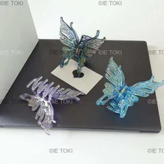 女性のための大きな蝶のヘア爪 気質ヘアクリップ 幾何学的なヘアピン カラフルなバレッタ 女の子のファッションアクセサリー 1個