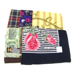 ジュンアシダ/ヒロココシノ/アナスイ他 ハンカチ 5点セット 未使用 ブランド まとめて 大量 小物 レディース