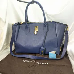 【Samantha thavasa】サマンサタバサ　 ショルダーバッグ　2way ブルー　レザー