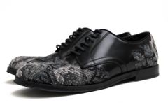 ドルガバ/DOLCE&GABBANA シューズ ビジネスシューズ 靴 ビジネス メンズ 男性 男性用コットン 綿 キャンバス レザー 革 ブラック 黒 CA5886 DERBY VITELLO SPAZZOLATO RICAM スパンコール刺繍 プレーントゥ - メルカリ
