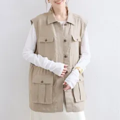 SLOBE IENA (スローブイエナ) ■ ①② 25010912402010 リネン混サファリベスト レディース ベージュ FREEのサムネイル