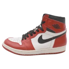NIKE (ナイキ) 観賞用 94年復刻 AIR JORDAN 1 CHICAGO エアジョーダン1 シカゴ ハイカットスニーカー ホワイト/レッド US8/26.0cm 130207-101のサムネイル
