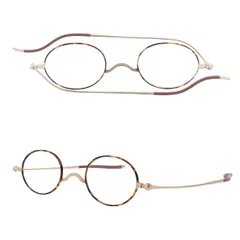 [SHIORI] 老眼鏡 薄型リーディンググラス オーバル ブルーライトカット UVカット 鯖江メーカー企画 ブラウンデミ レディース メンズ おしゃれ SI-09-3 +2.00 [ブラウンデミ] [+2.00]