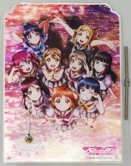 【中古】置き時計・掛け時計 Aqours ビッグアクリルクロック 「ラブライブ!サンシャイン!! Aqours 6th LoveLive! DOME TOUR 2020」