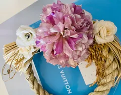 アンティーク調お正月飾り④パープル＊ゴールド