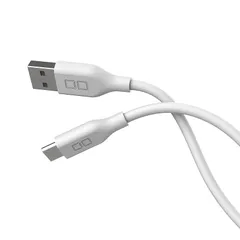 CIO 柔らかいシリコンケーブル USB タイプC(Type-C) QC3.0 2.4A 急速 充電ケーブル 1m 絡まない Xperia Galaxy Android(アンドロイド) CIO-SL30000-AC (ホワイト)