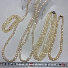 三越 淡水パール＆シルバー（刻印有） 本真珠 ネックレス 