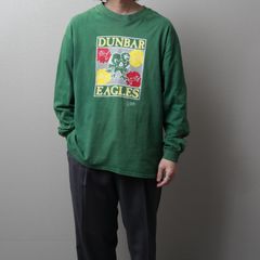 1990's~ USA fabric Printed L/S T-Shirt "Hanes Beefy" 112048