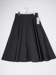 MARGARET HOWELLマーガレットハウエル COTTON SILK POPLIN コットンシルクポプリン ピンタックフレアスカート【3】【LSKA78540】