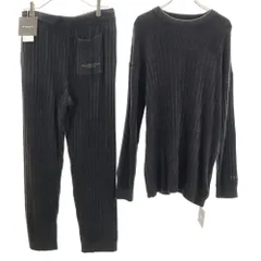 未使用 GELATO PIQUE HOMME ジェラートピケ オム 長袖 調温スムーズィー ルームウェア 上下 セットアップ M チャコールグレー メンズ 古着