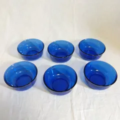 arcoroc france ガラスボウル ブルー