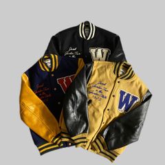 【HOUSTON】MELTON AWARD JACKET(FLAG)