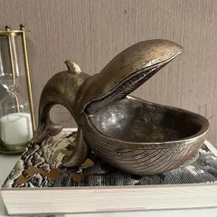 希少 鯨の骨 虎 骨董品 アンティーク 彫刻 置き物 クジラ レア物 VeroMan 置物 オブジェ 鯨 クジラ ウェール モダン レトロ
