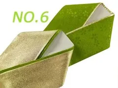 【新品】重ね衿 うら金 小桜織柄入り 正絹 リバーシブル 伊達衿　6.抹茶 ks-18