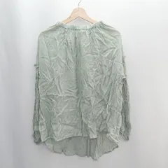 ◇ ITEMS URBAN RESEARCH 長袖 ブラウス サイズF カーキ レディース E  【1406180109936】