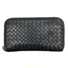 ◆BOTTGA VENETA◆ボッテガべネタ ラウンドファスナー 長財布 ブラック
