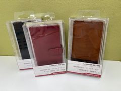 ARROWS NX F-04G　ソフトレザーカバーボタン付き ブラック・レッド・手帳型ブラウン＆ダークブラウン