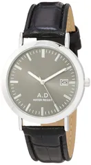 【特価商品】アナログ 革バンド 腕時計 日付 メンズ [アリアス] グレー A48M03