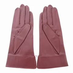 ジバンシィ GIVENCHY タグ付き 手袋 グローブ 羊革 ラムレザー 茶 ブラウン /HO ☆AA★のサムネイル