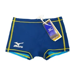 【新品未使用】ミズノ メンズ 競泳 水着 Sサイズ ネイビー×ライトブルー×イエロ  箱付き スイムウエア 85RP30074