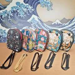 ポシェット　ショルダーバッグ　虹猫本舗　猫　和柄　浮世絵